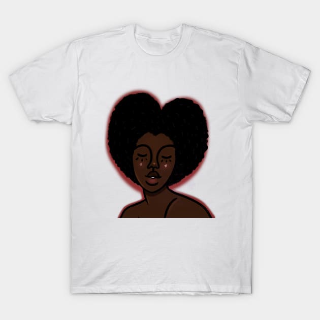 Love is in the Hair T-Shirt by bananapeppersart